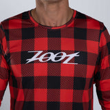 Zoot Sports RUN TEE Men's Ltd Run Ls Tee - Lumberjack