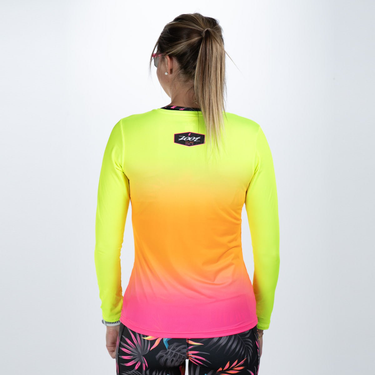 Zoot Sports RUN TEE Women's Ltd Run Ls Tee - Tropical Magic