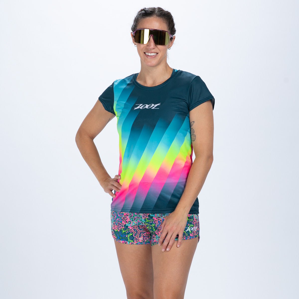 Zoot Sports RUN TEE Women's Ltd Run Tee - Costa Del Sol