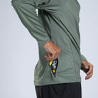 Zoot Sports RUN TOPS Men's Core Run 1/2 Zip - Army Green
