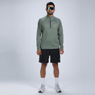Zoot Sports RUN TOPS Men's Core Run 1/2 Zip - Army Green