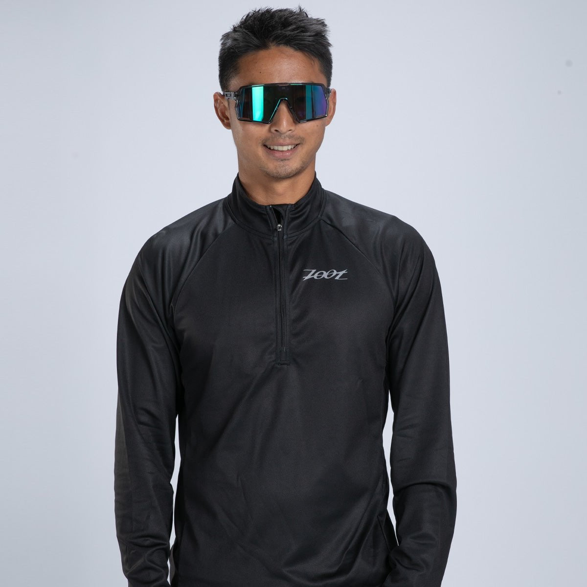 Zoot Sports RUN TOPS Men's Core Run 1/2 Zip - Jet Black