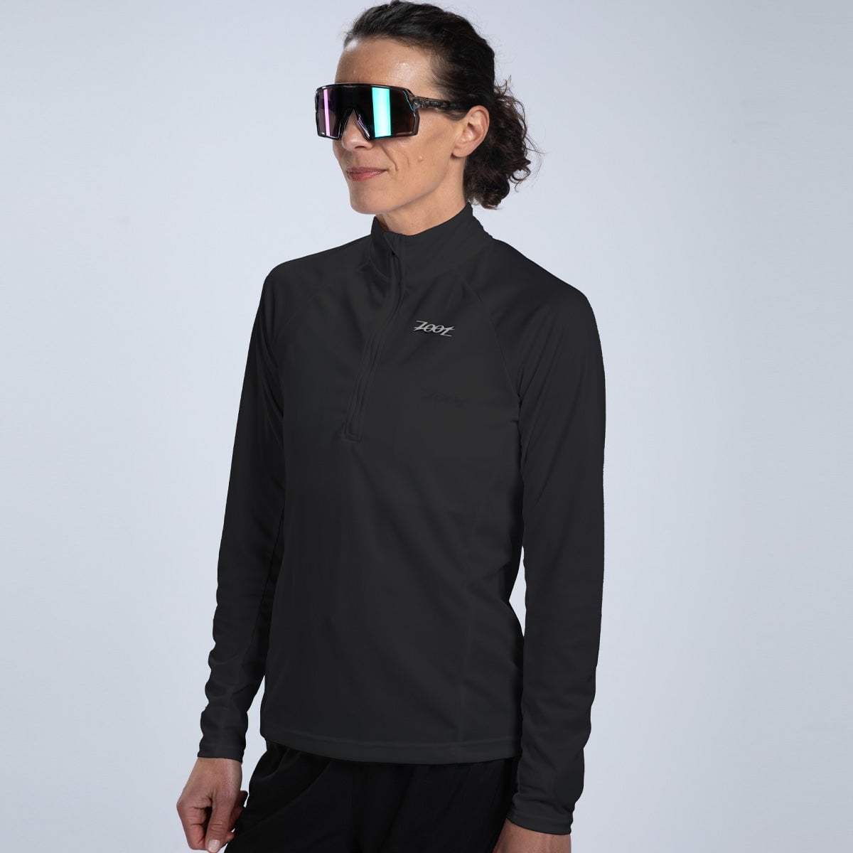 Zoot Sports RUN TOPS Women's Core Run 1/2 Zip - Jet Black