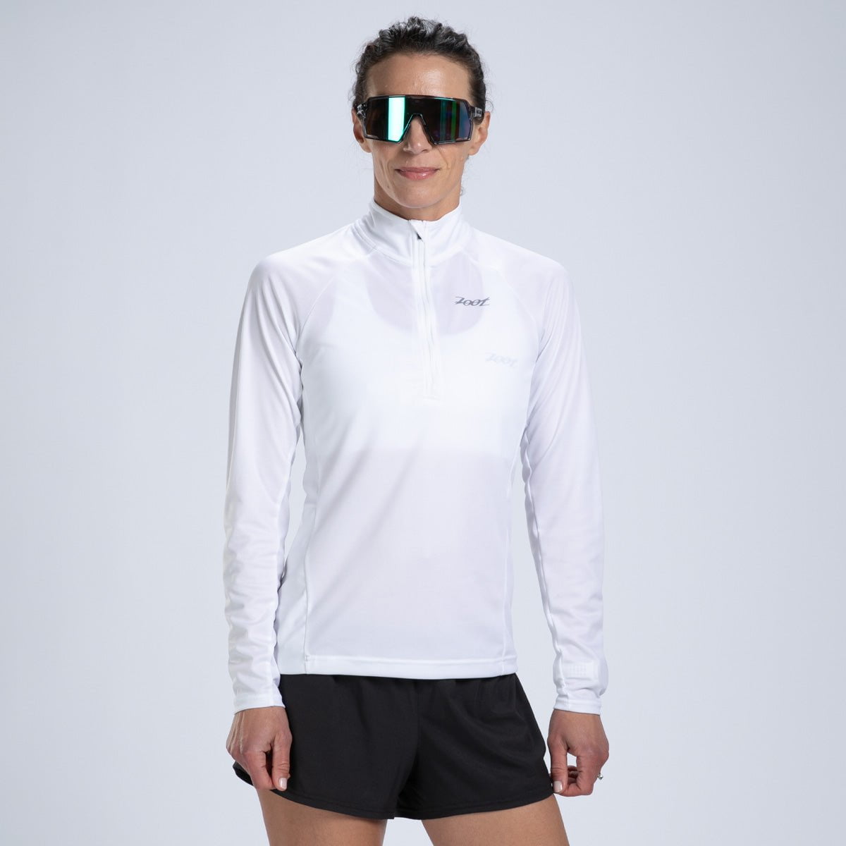 Zoot Sports RUN TOPS Women's Core Run 1/2 Zip - White