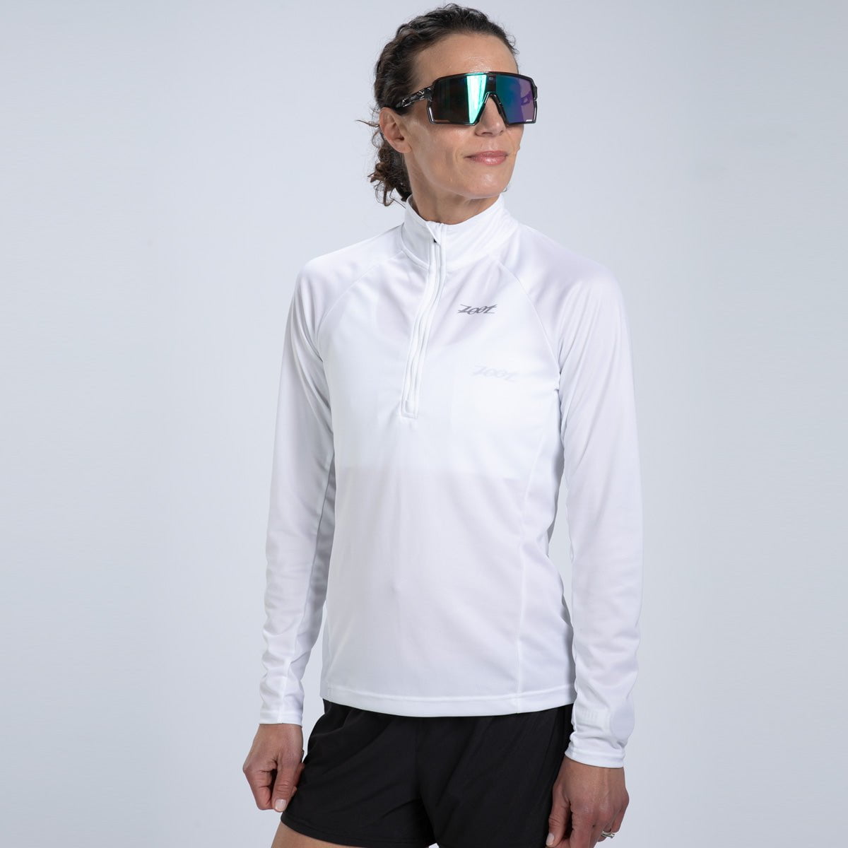 Zoot Sports RUN TOPS Women's Core Run 1/2 Zip - White