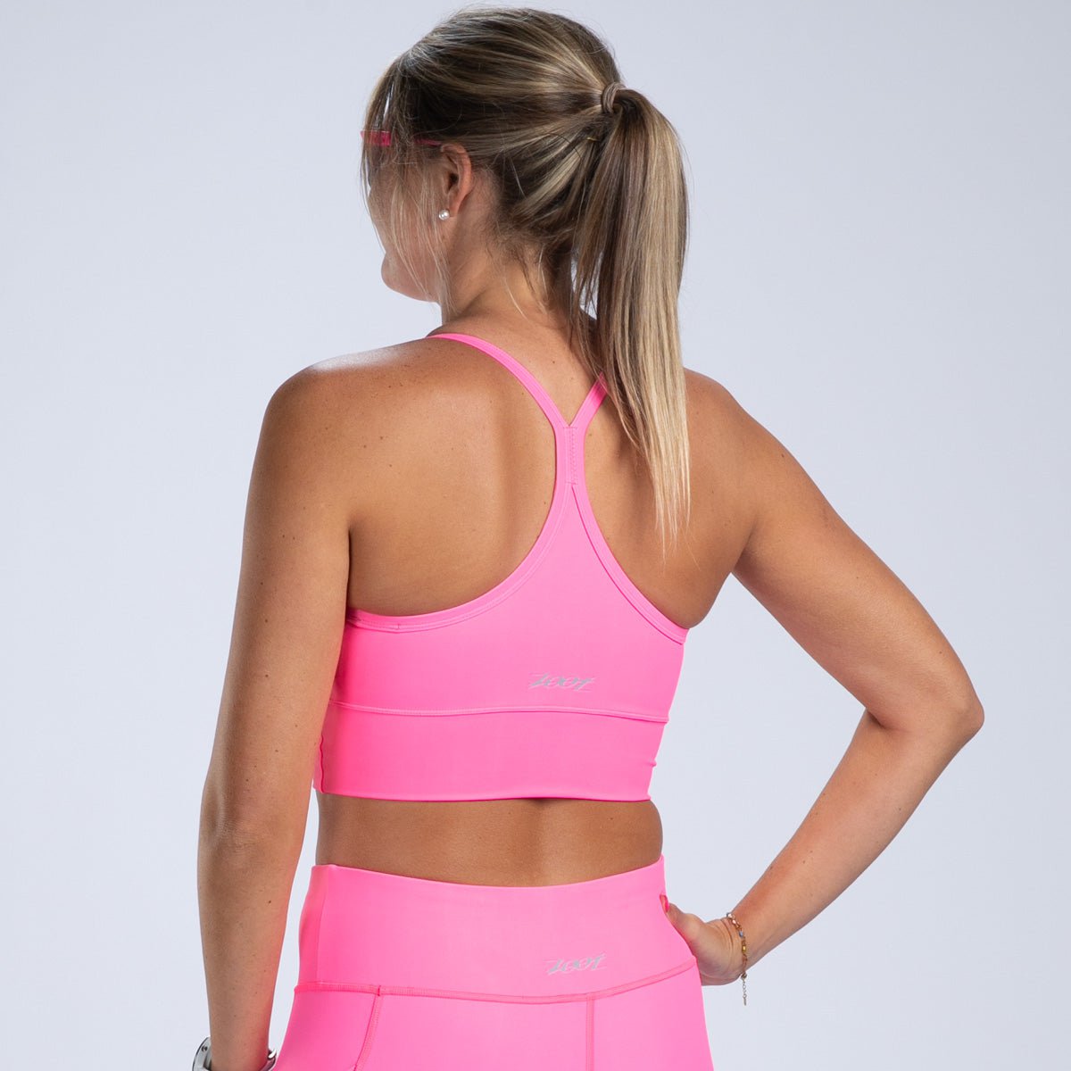 Zoot Sports RUN TOPS Women's Core Run Crop - Bright Pink