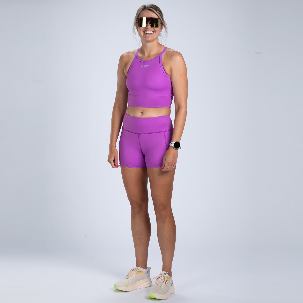 Zoot Sports RUN TOPS Women's Core Run Crop - Deep Purple