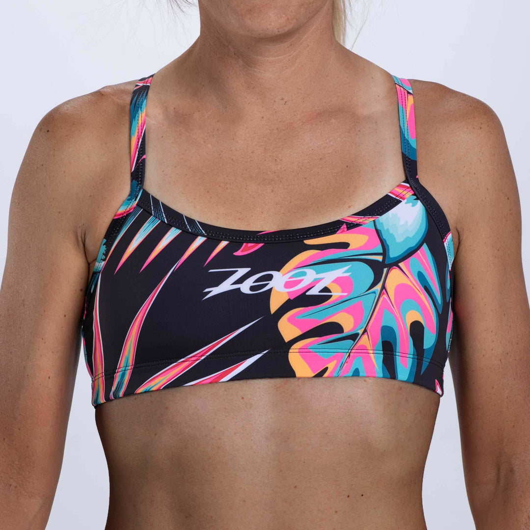 Womens LTD Swim Bikini Top - Koa Tropical
