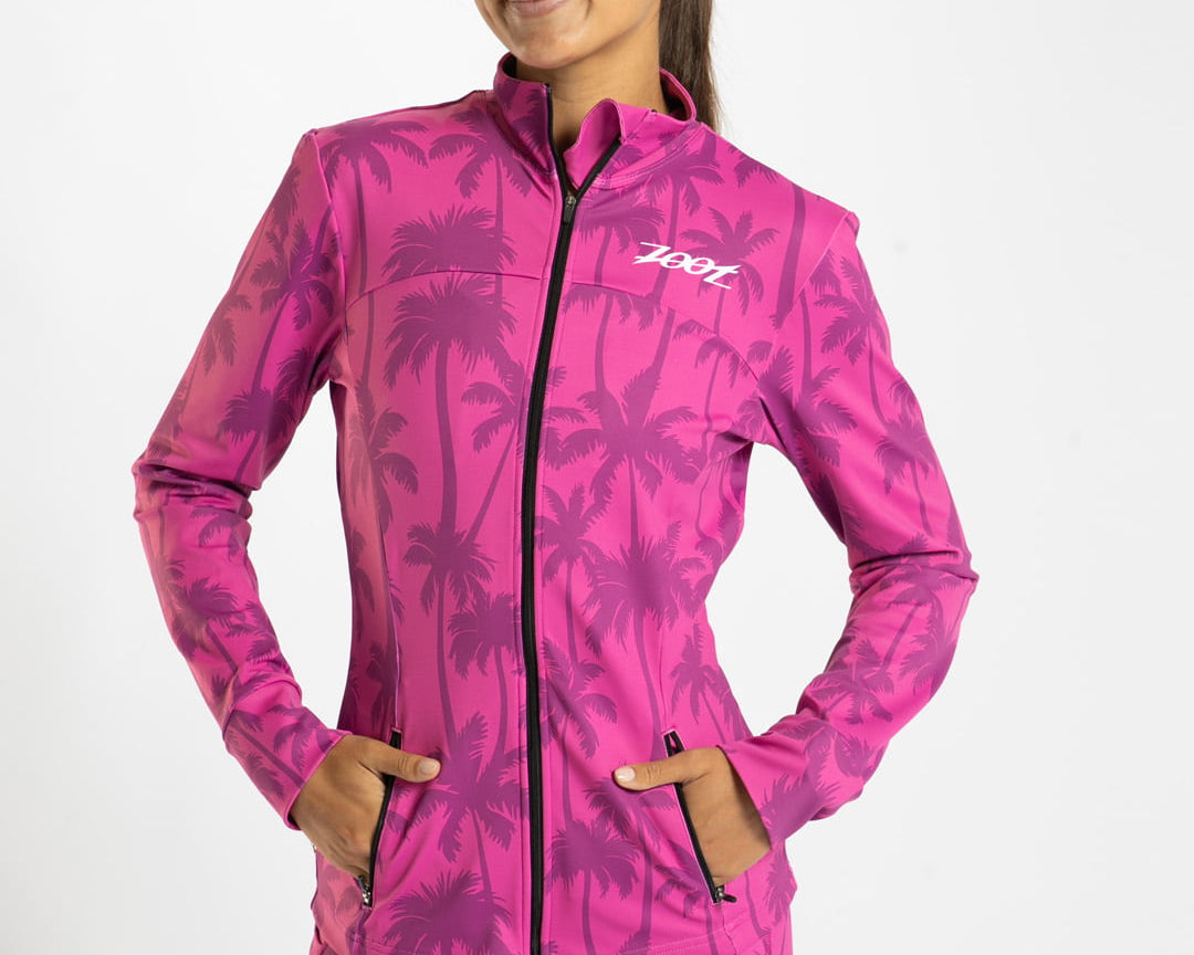 Zoot Sports TRACK JACKETS Women's Ltd Run Pulse Jacket - Paradise