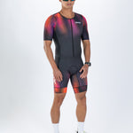 Zoot Sports TRI AERO RACESUITS Men's Ltd Tri Aero Fz Racesuit - Afterglow
