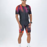Zoot Sports TRI AERO RACESUITS Men's Ltd Tri Aero Fz Racesuit - Afterglow