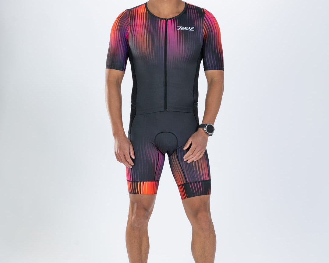 Zoot Sports TRI AERO RACESUITS Men's Ltd Tri Aero Fz Racesuit - Afterglow