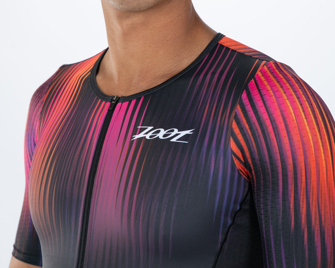 Zoot Sports TRI AERO RACESUITS Men's Ltd Tri Aero Fz Racesuit - Afterglow