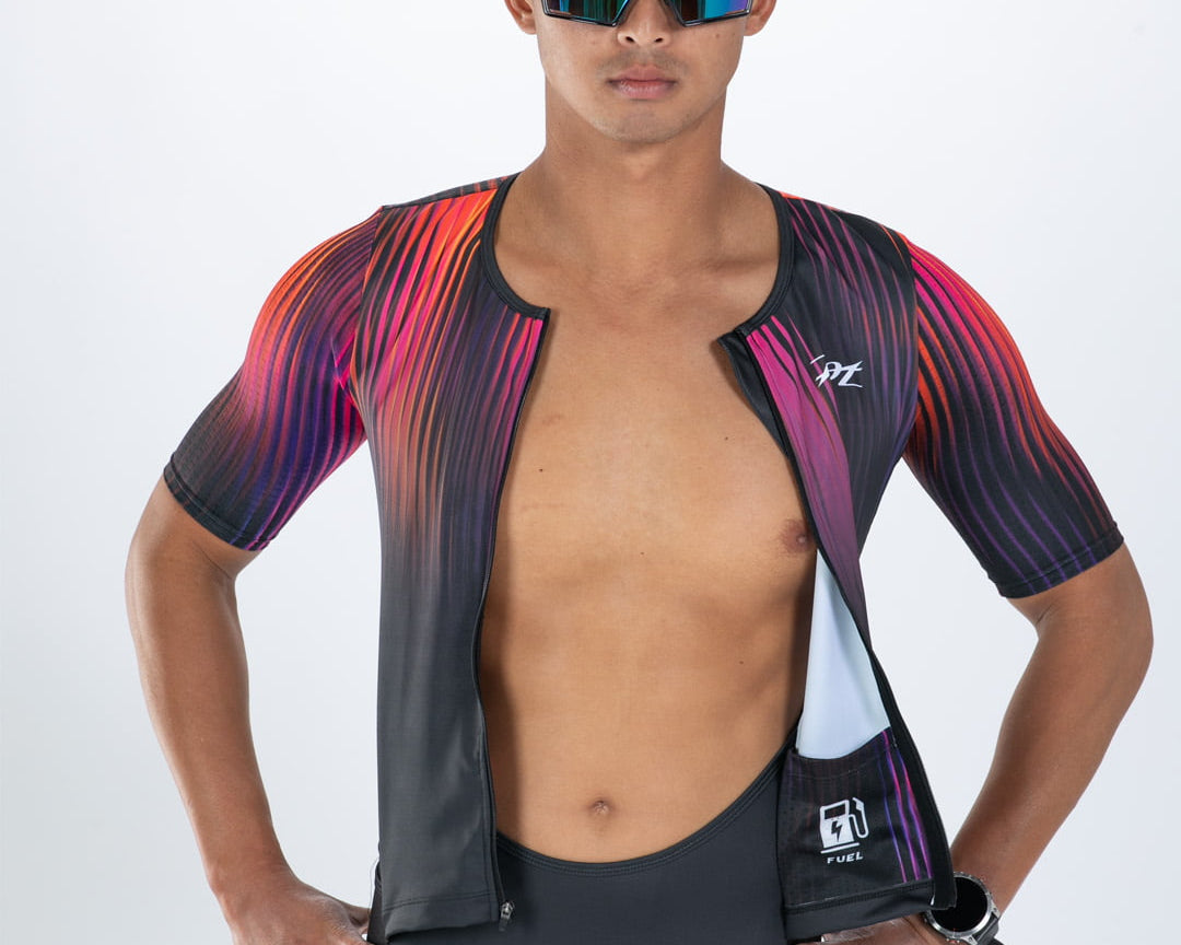 Zoot Sports TRI AERO RACESUITS Men's Ltd Tri Aero Fz Racesuit - Afterglow