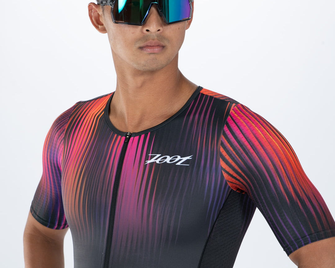 Zoot Sports TRI AERO RACESUITS Men's Ltd Tri Aero Fz Racesuit - Afterglow