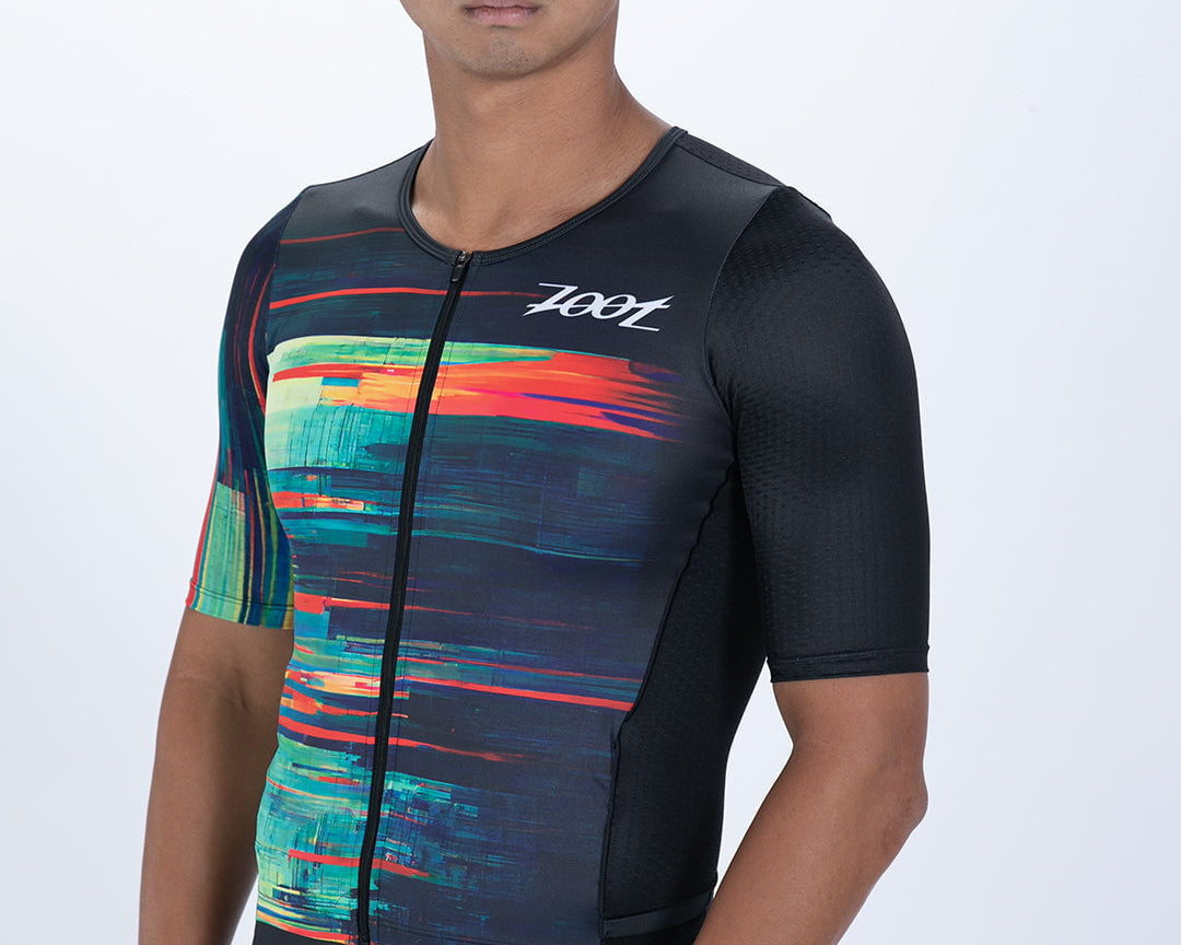 Zoot Sports TRI AERO RACESUITS Men's Ltd Tri Aero Fz Racesuit - Glitch