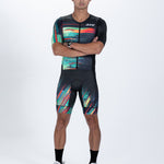 Zoot Sports TRI AERO RACESUITS Men's Ltd Tri Aero Fz Racesuit - Glitch