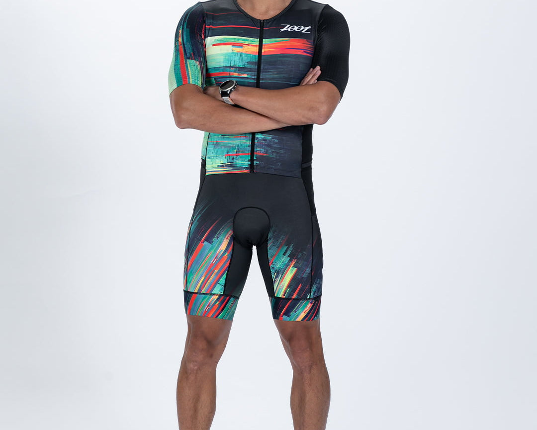 Zoot Sports TRI AERO RACESUITS Men's Ltd Tri Aero Fz Racesuit - Glitch