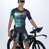Zoot Sports TRI AERO RACESUITS Men's Ltd Tri Aero Fz Racesuit - Glitch