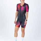 Zoot Sports TRI AERO RACESUITS Women's Ltd Tri Aero Fz Racesuit - Afterglow