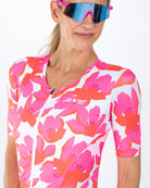 Zoot Sports TRI AERO RACESUITS Women's Ltd Tri Aero Fz Racesuit - Blossom