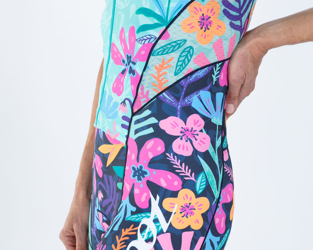 Zoot Sports TRI AERO RACESUITS Women's Ltd Tri Aero Fz Racesuit - Florescence