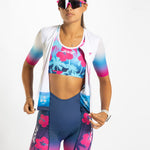 Zoot Sports TRI AERO RACESUITS Women's Ltd Tri Aero Fz Racesuit - Paradise