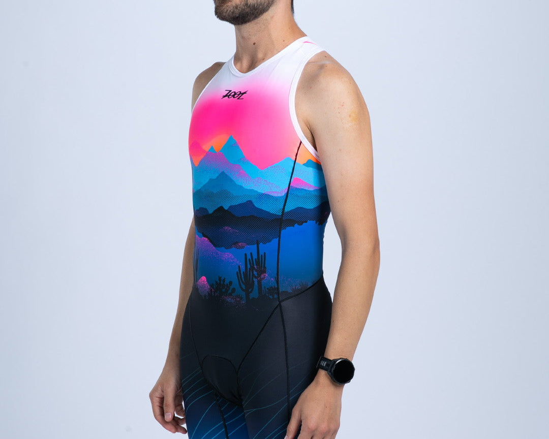 Zoot Sports TRI BACKZIP RACESUITS Men's Sprint Tri Hyperglide Backzip Racesuit - Elements