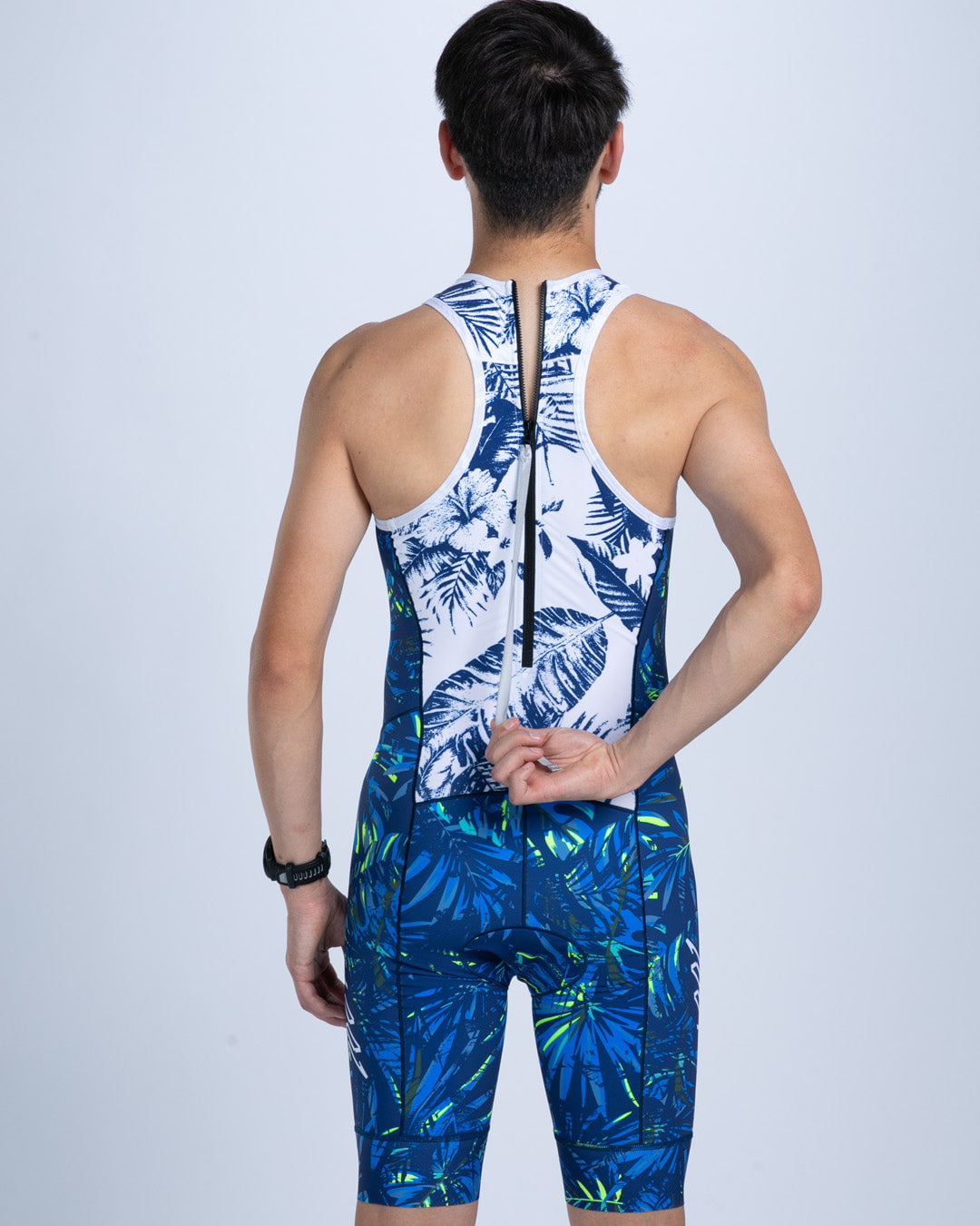Zoot Sports TRI BACKZIP RACESUITS Men's Sprint Tri Hyperglide Backzip Racesuit - Island Original