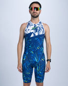 Zoot Sports TRI BACKZIP RACESUITS Men's Sprint Tri Hyperglide Backzip Racesuit - Island Original