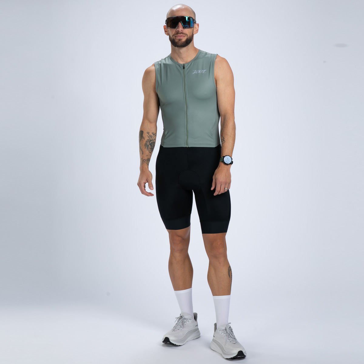 Zoot Sports TRI RACESUITS Men's Core Tri Slvs Fz Racesuit - Army Green