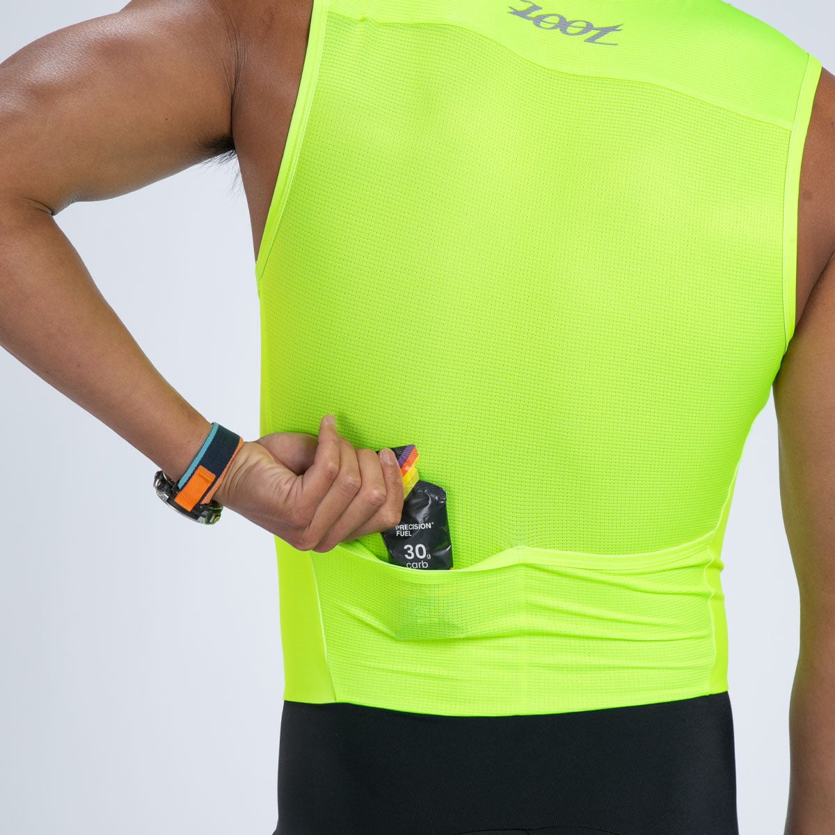 Zoot Sports TRI RACESUITS Men's Core Tri Slvs Fz Racesuit - Hyper Yellow