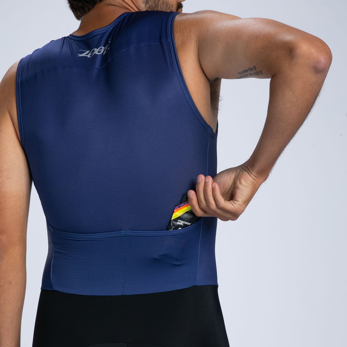 Zoot Sports TRI RACESUITS Men's Core Tri Slvs Fz Racesuit - Navy