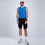 Zoot Sports TRI RACESUITS Men's Core Tri Slvs Fz Racesuit - Ocean Blue