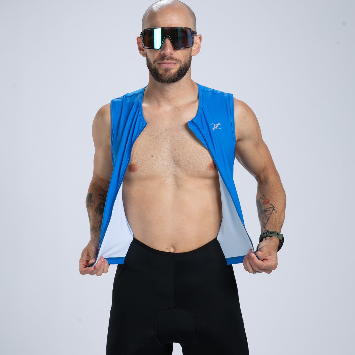 Zoot Sports TRI RACESUITS Men's Core Tri Slvs Fz Racesuit - Ocean Blue