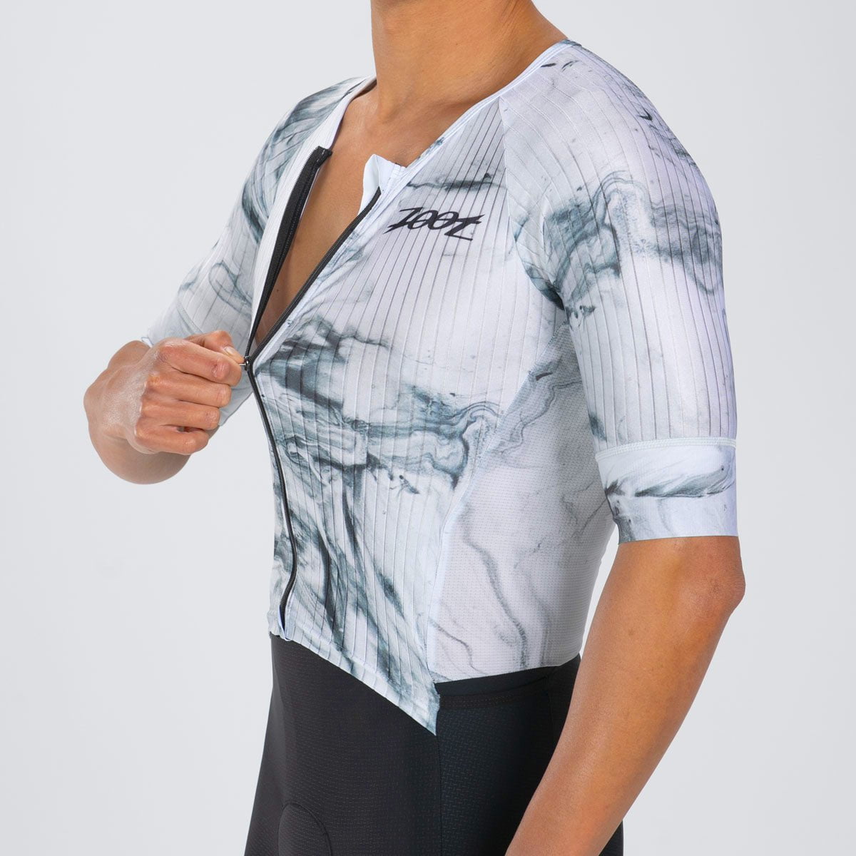 Zoot Sports TRI RACESUITS Men's Elite 2.0 Tri Aero Fz Racesuit - White Hot