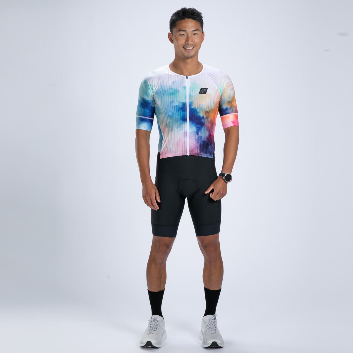Zoot Sports TRI RACESUITS Men's Elite Tri Aero Fz Racesuit - Chromoflow