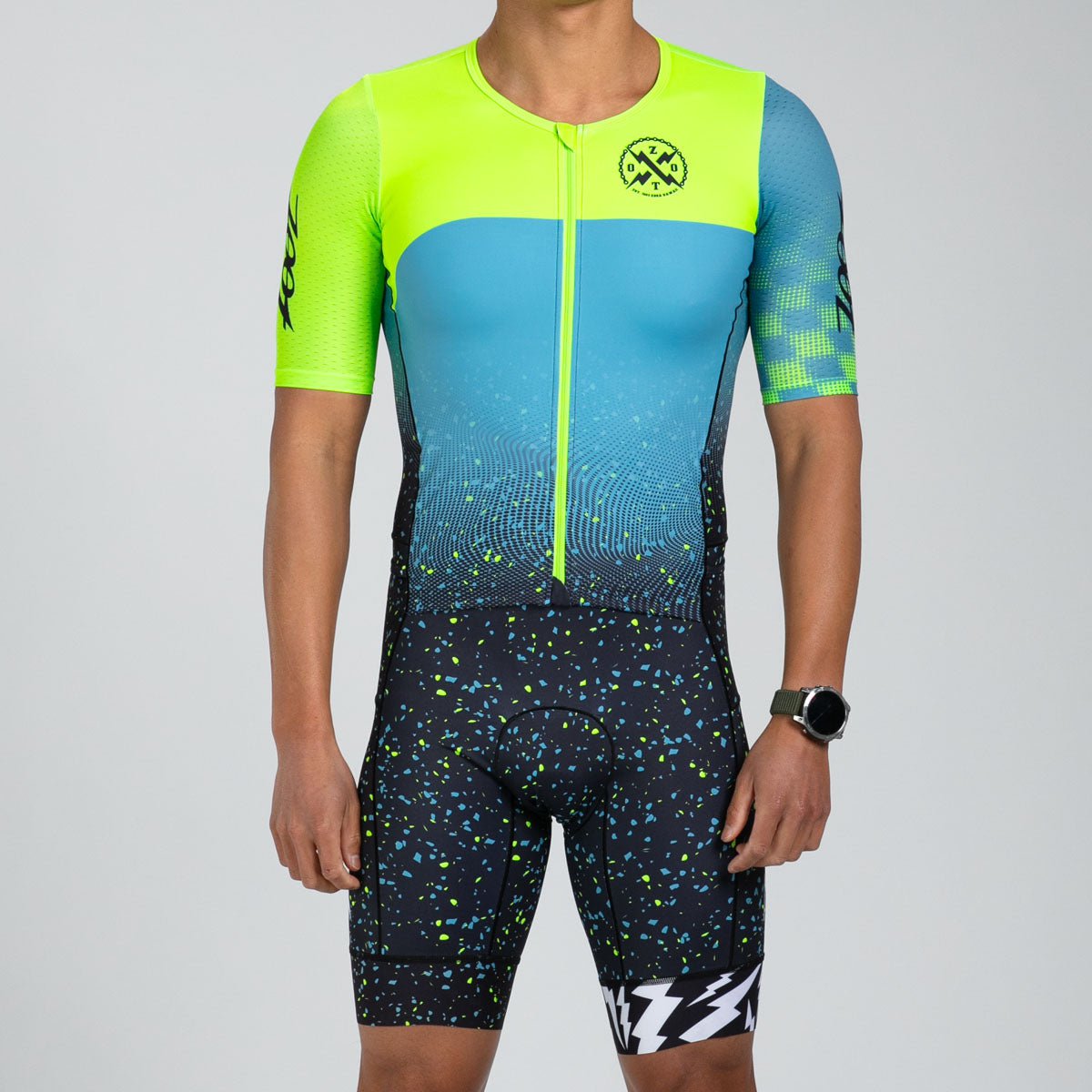 Zoot Sports TRI RACESUITS Men's Ltd Tri Aero Fz Racesuit - Electric