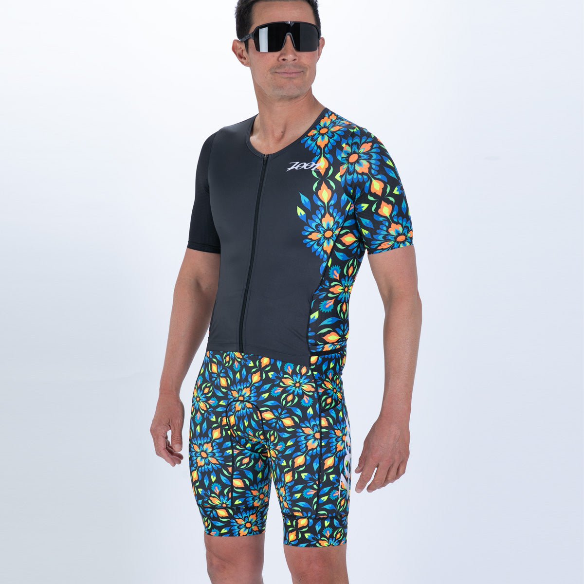 Zoot Sports TRI RACESUITS Men's Ltd Tri Aero Fz Racesuit - Kaleidoscope