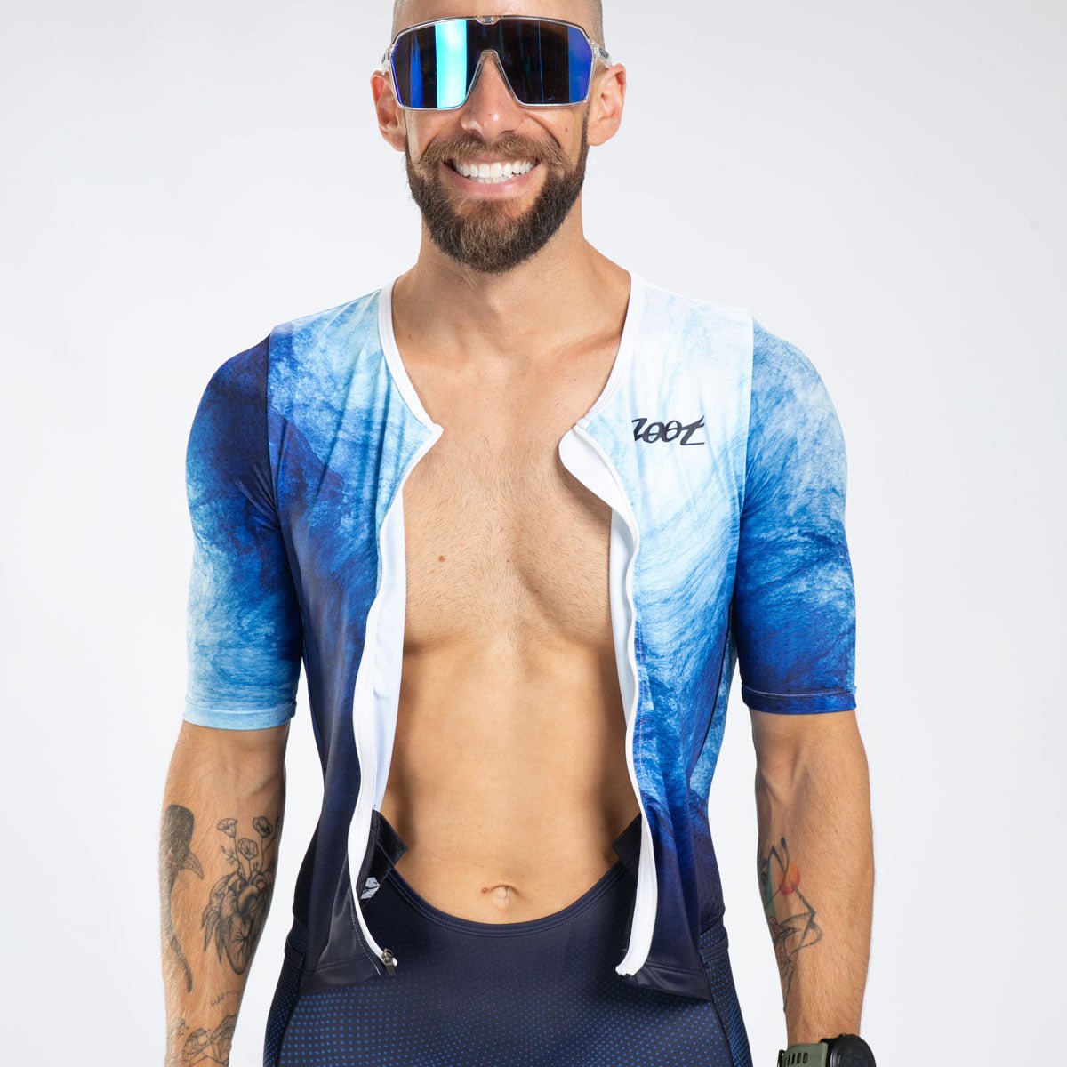 Zoot Sports TRI RACESUITS Men's Ltd Tri Aero Fz Racesuit - La Plage
