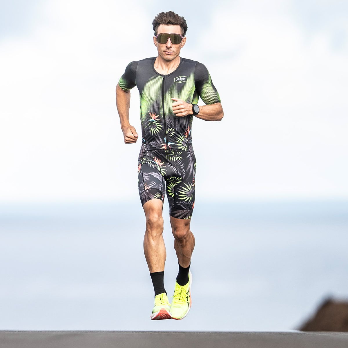 Zoot Sports TRI RACESUITS Men's Ltd Tri Aero Fz Racesuit - Tropical Magic