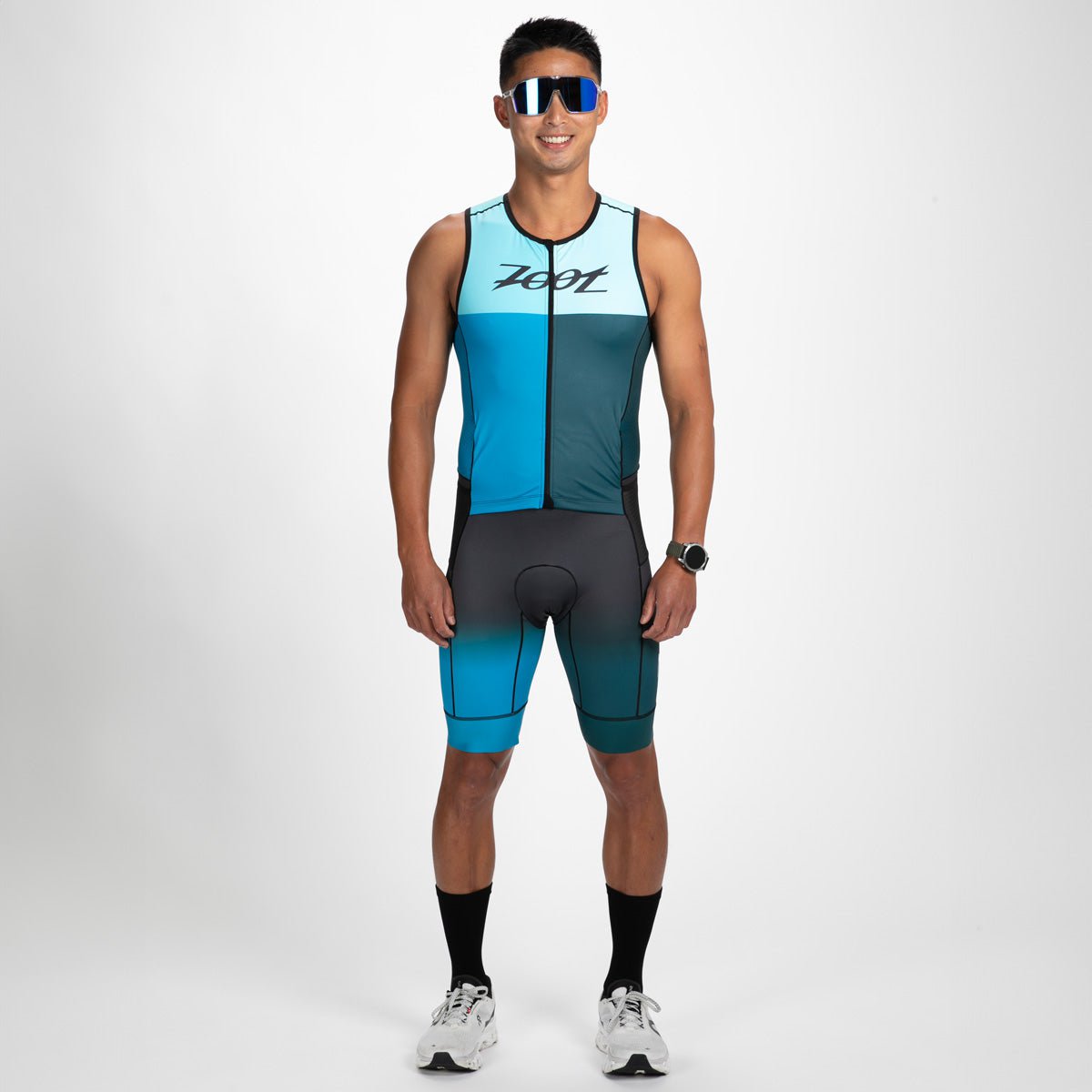 Zoot Sports TRI RACESUITS Men's Ltd Tri Aero Slvs Fz Racesuit - Believe