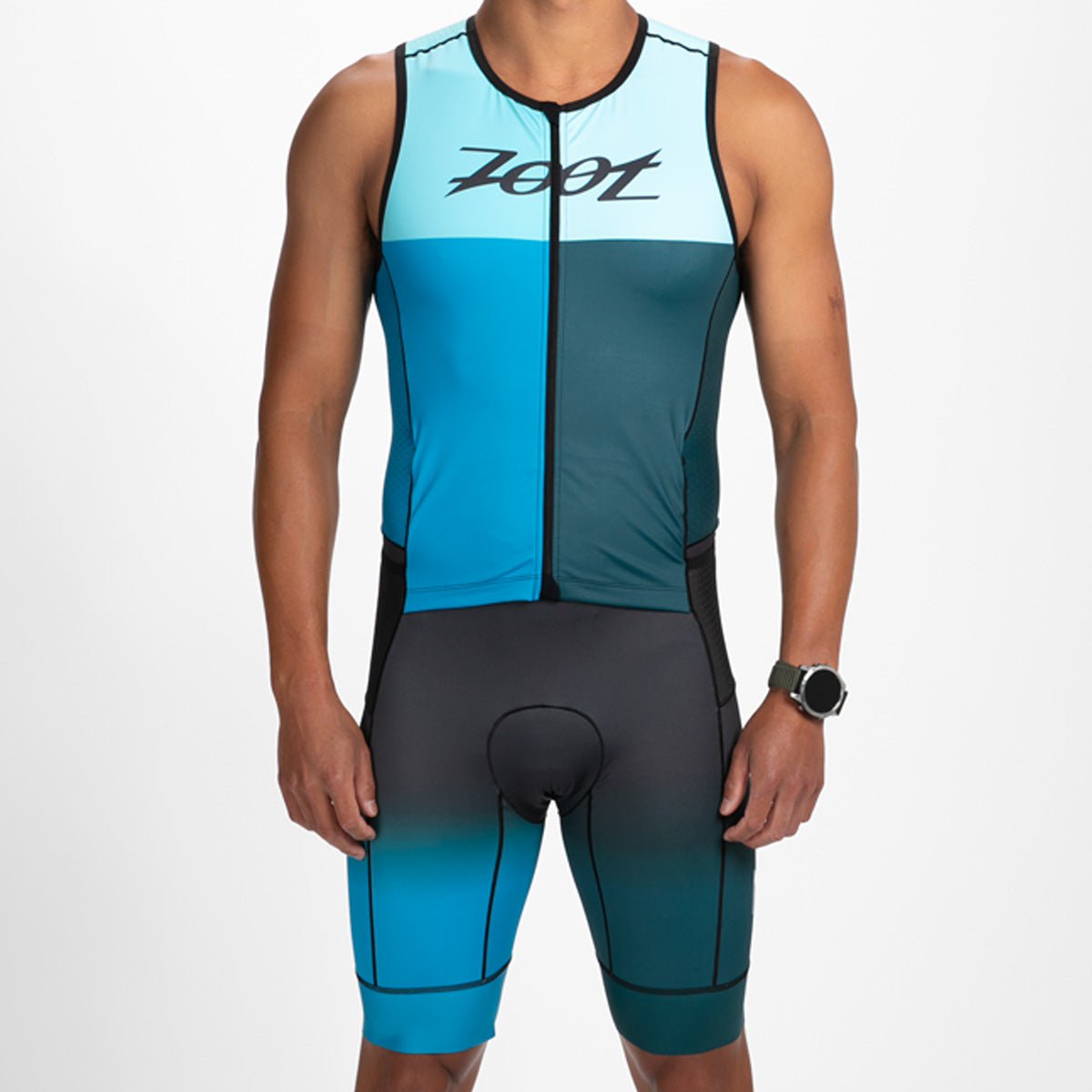 Zoot Sports TRI RACESUITS Men's Ltd Tri Aero Slvs Fz Racesuit - Believe