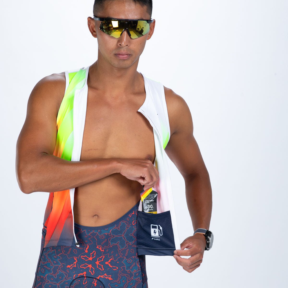 Zoot Sports TRI RACESUITS Men's Ltd Tri Aero Slvs Fz Racesuit - Costa Del Sol