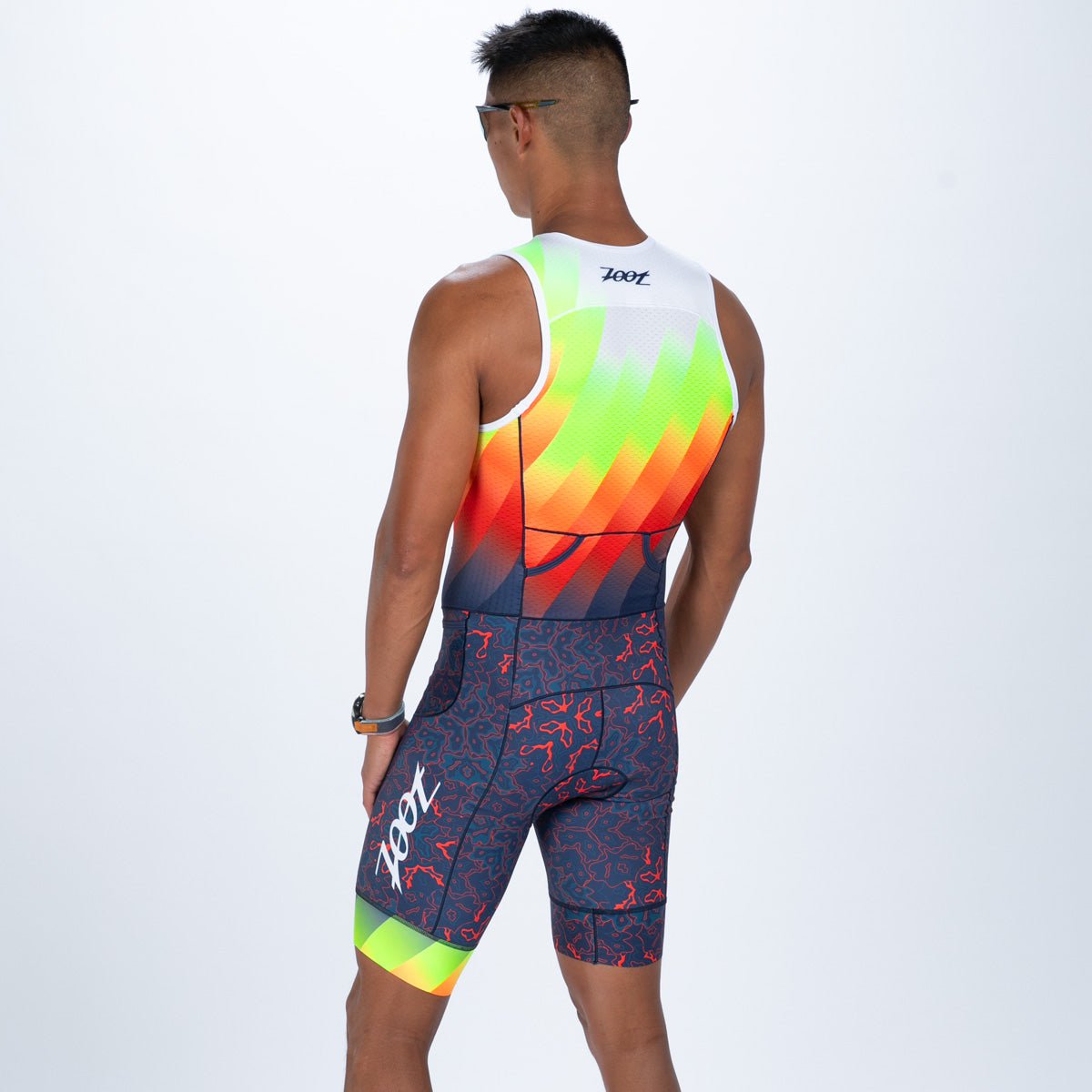 Zoot Sports TRI RACESUITS Men's Ltd Tri Aero Slvs Fz Racesuit - Costa Del Sol