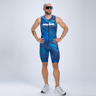 Zoot Sports TRI RACESUITS Men's Ltd Tri Aero Slvs Fz Racesuit - IM Heat