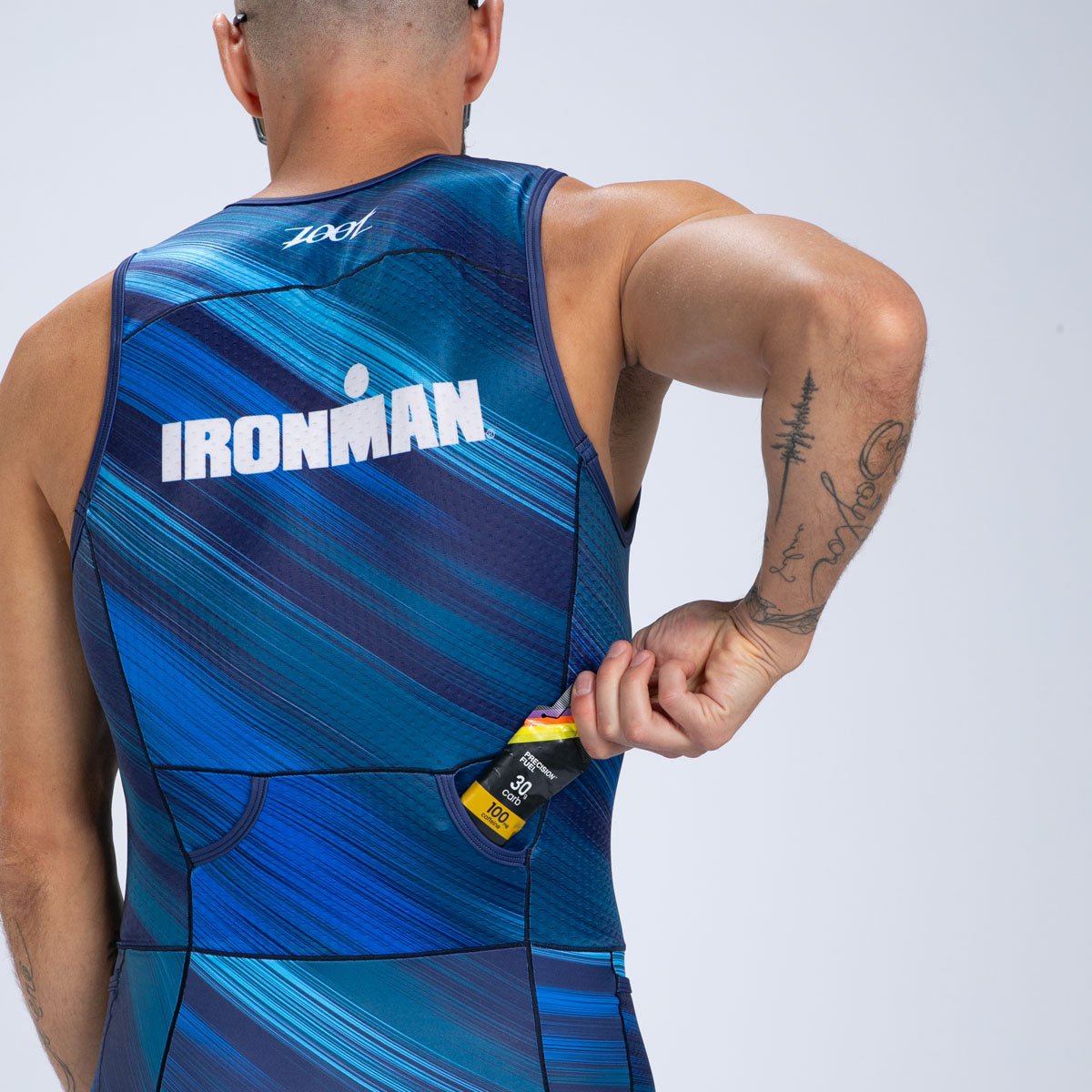 Zoot Sports TRI RACESUITS Men's Ltd Tri Aero Slvs Fz Racesuit - IM Heat