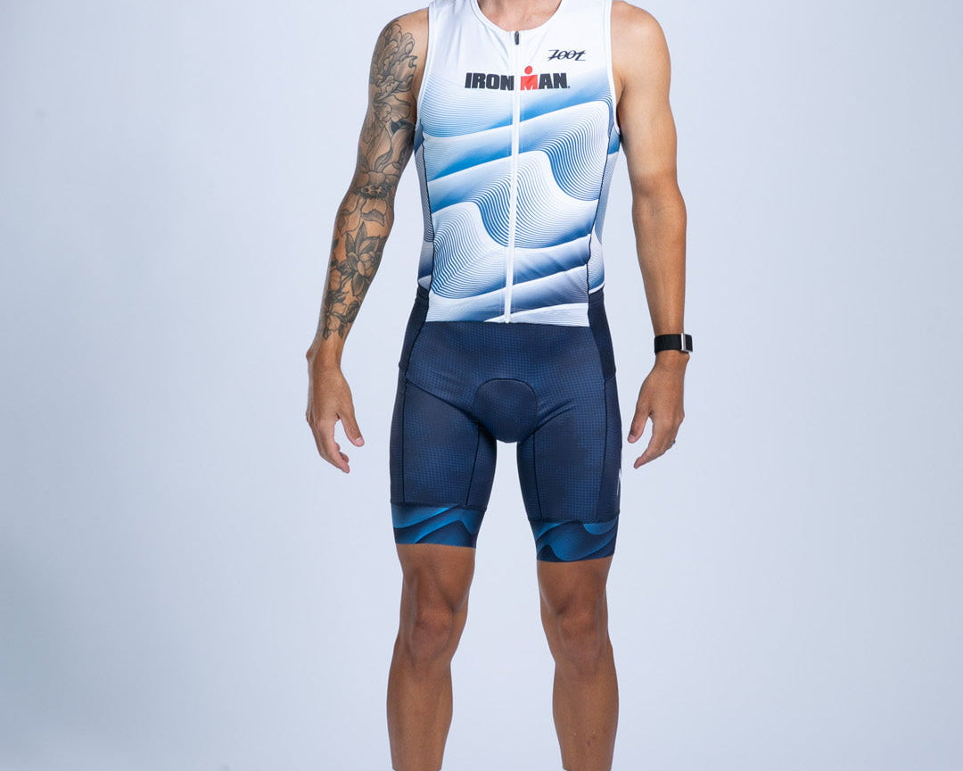 Zoot Sports TRI RACESUITS Men's Ltd Tri Slvs Fz Racesuit - IM Stratos