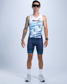 Zoot Sports TRI RACESUITS Men's Ltd Tri Slvs Fz Racesuit - IM Stratos