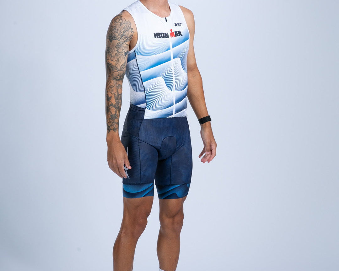 Zoot Sports TRI RACESUITS Men's Ltd Tri Slvs Fz Racesuit - IM Stratos